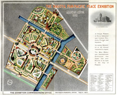 開場全体図（出典：名古屋汎太平洋平和博覧会会誌上巻）